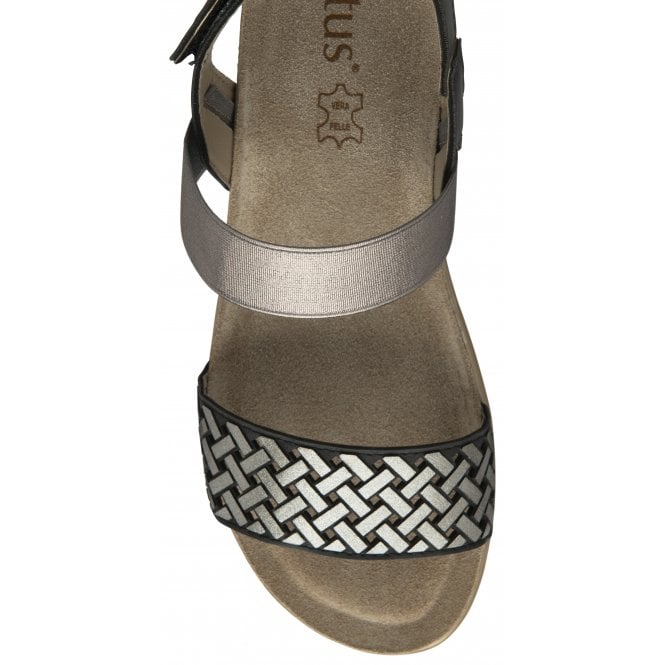 Black Almalfi Ankle Strap Sandals | Lotus
