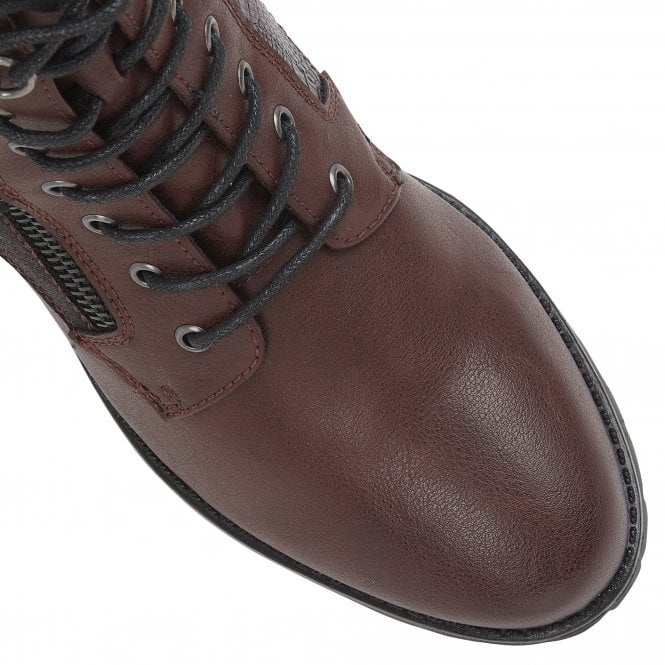 Bordo Nala Heeled Zip-Up Ankle Boots | Lotus Relife