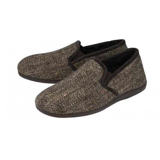 Brown Stanley Full Shoe Slippers | Lotus