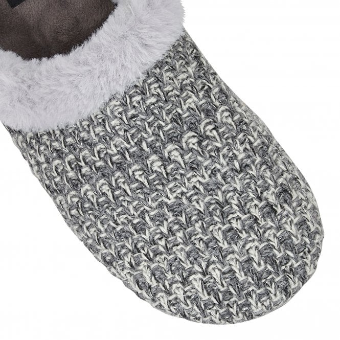Grey Ada Textile Slippers | Lotus