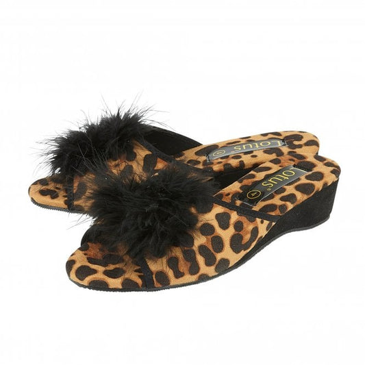 Leopard-Print Allure Slippers | Lotus