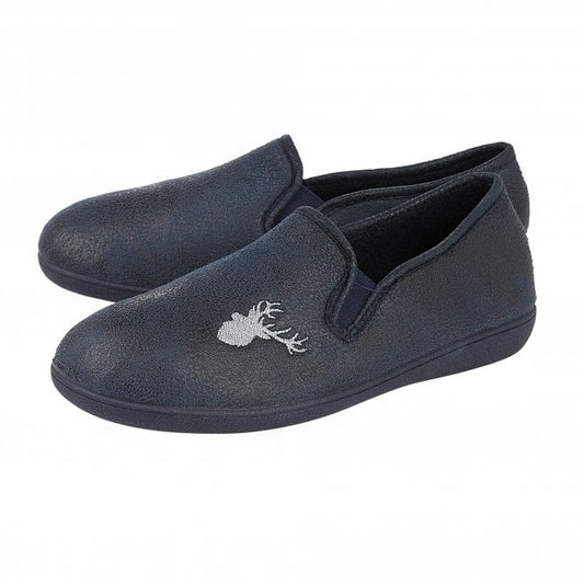 Navy Claude Full Shoe Slippers | Lotus
