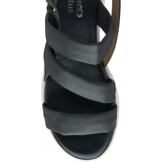 Navy Leather Fionne Slingback Sandals | Stressless By Lotus