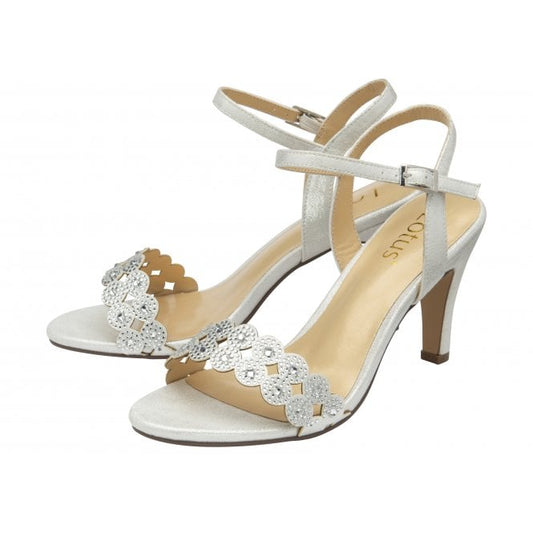 Silver Olivia Open-Toe Sandals | Lotus
