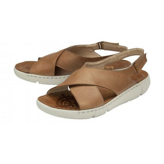 Tan Leather Gianna Open-Toe Sandals | Lotus