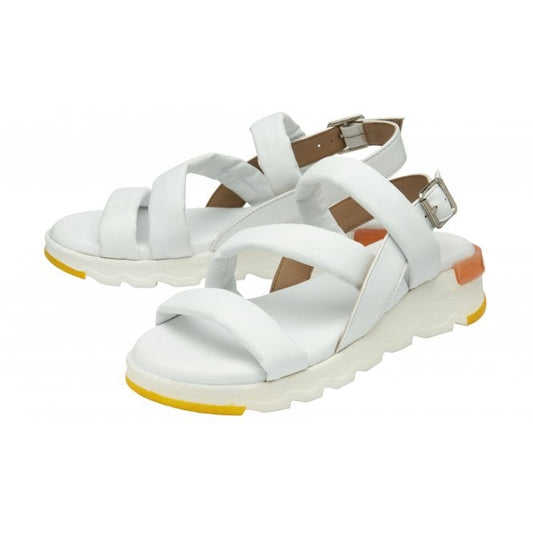 White Leather Fionne Slingback Sandals | Stressless By Lotus