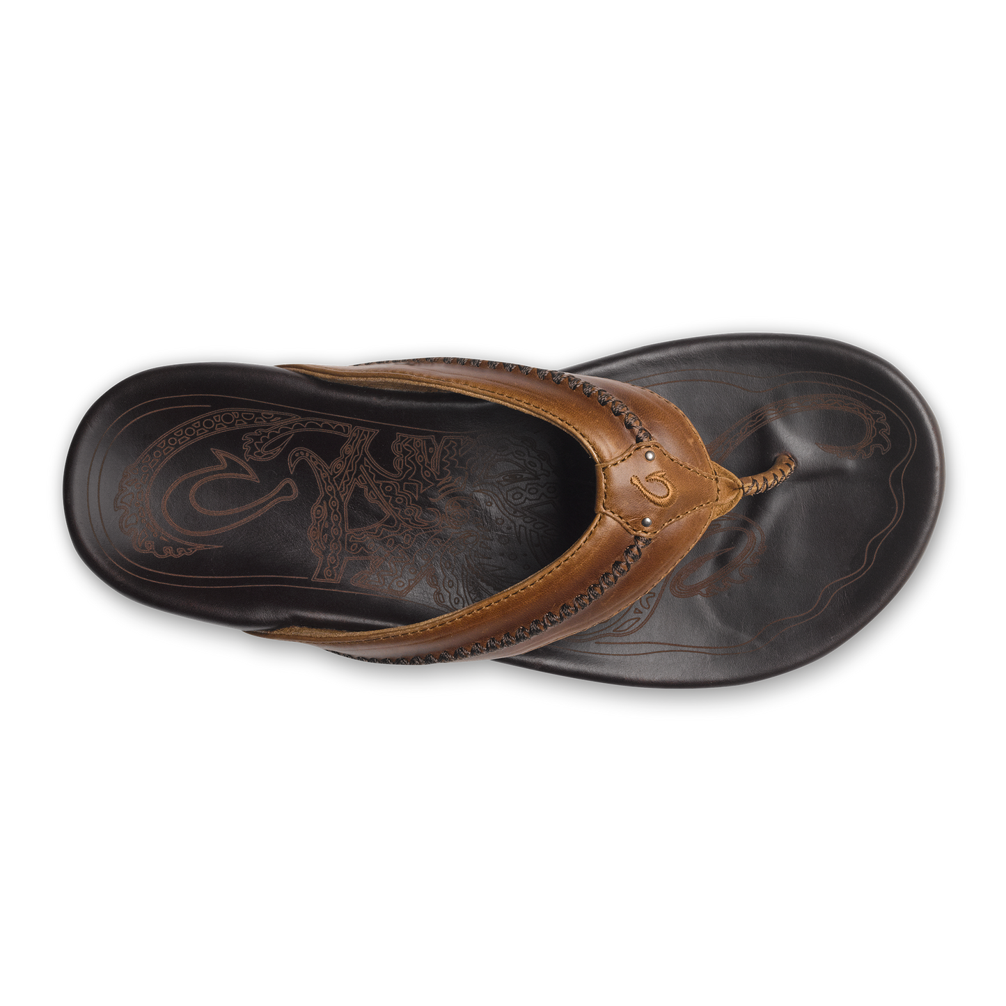 OluKai Mea Ola - Tan / Dark Java
