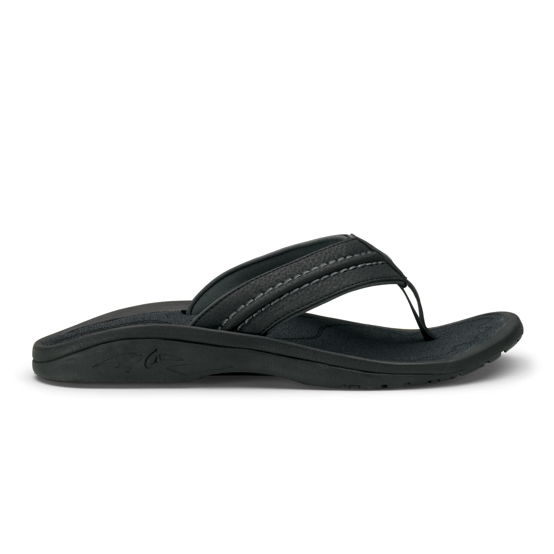 OluKai Hokua - Black / Dark Shadow