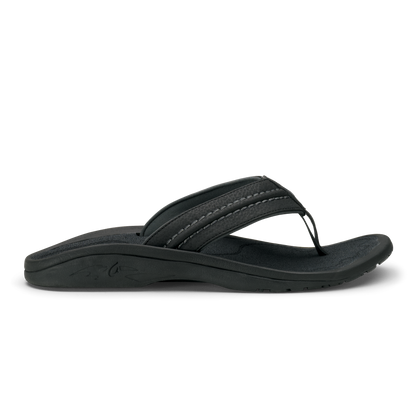 OluKai Hokua - Black / Dark Shadow