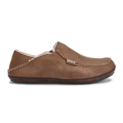 OluKai Moloā Slipper - Toffee / Dark Wood