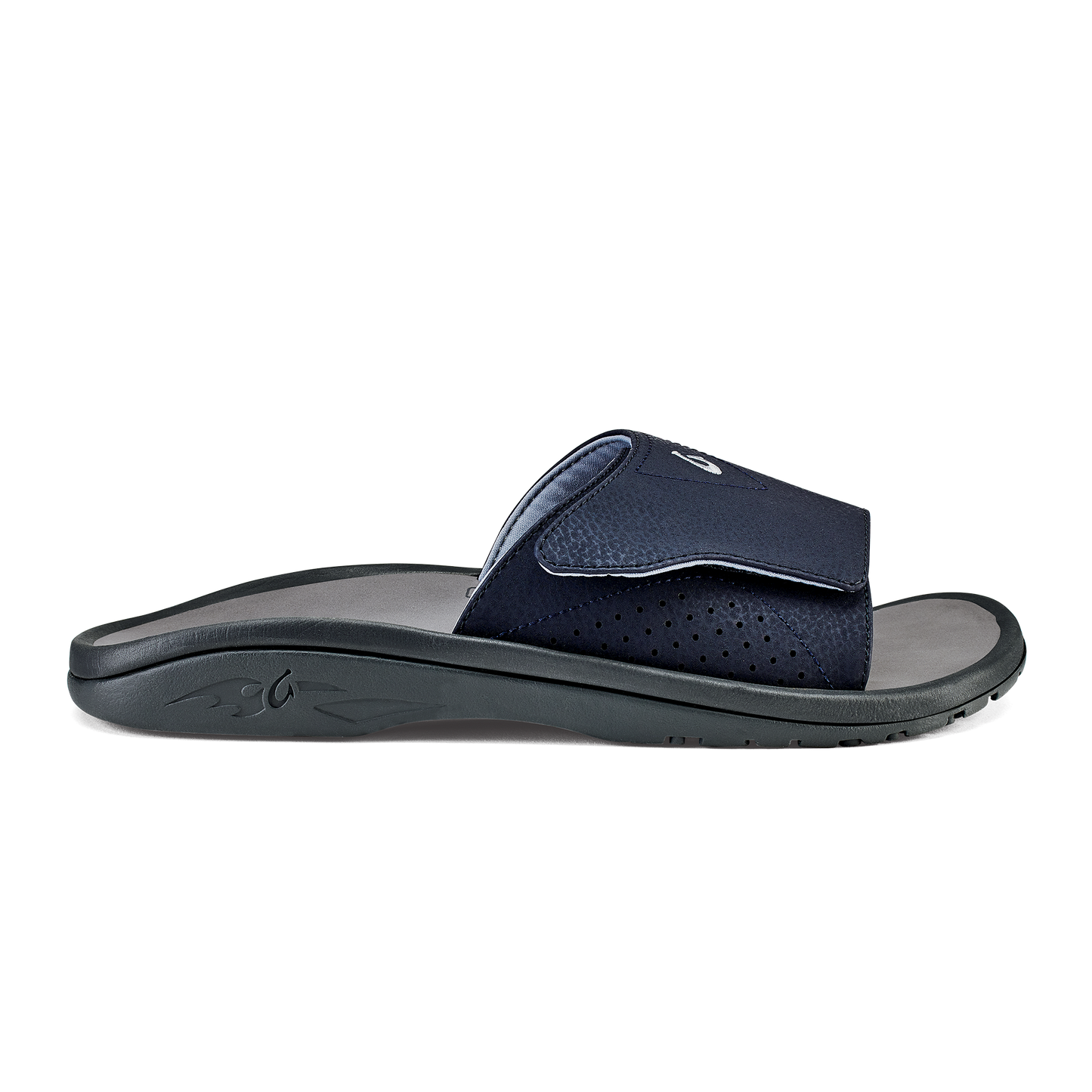 OluKai Nalu Slide - Trench Blue / Charcoal