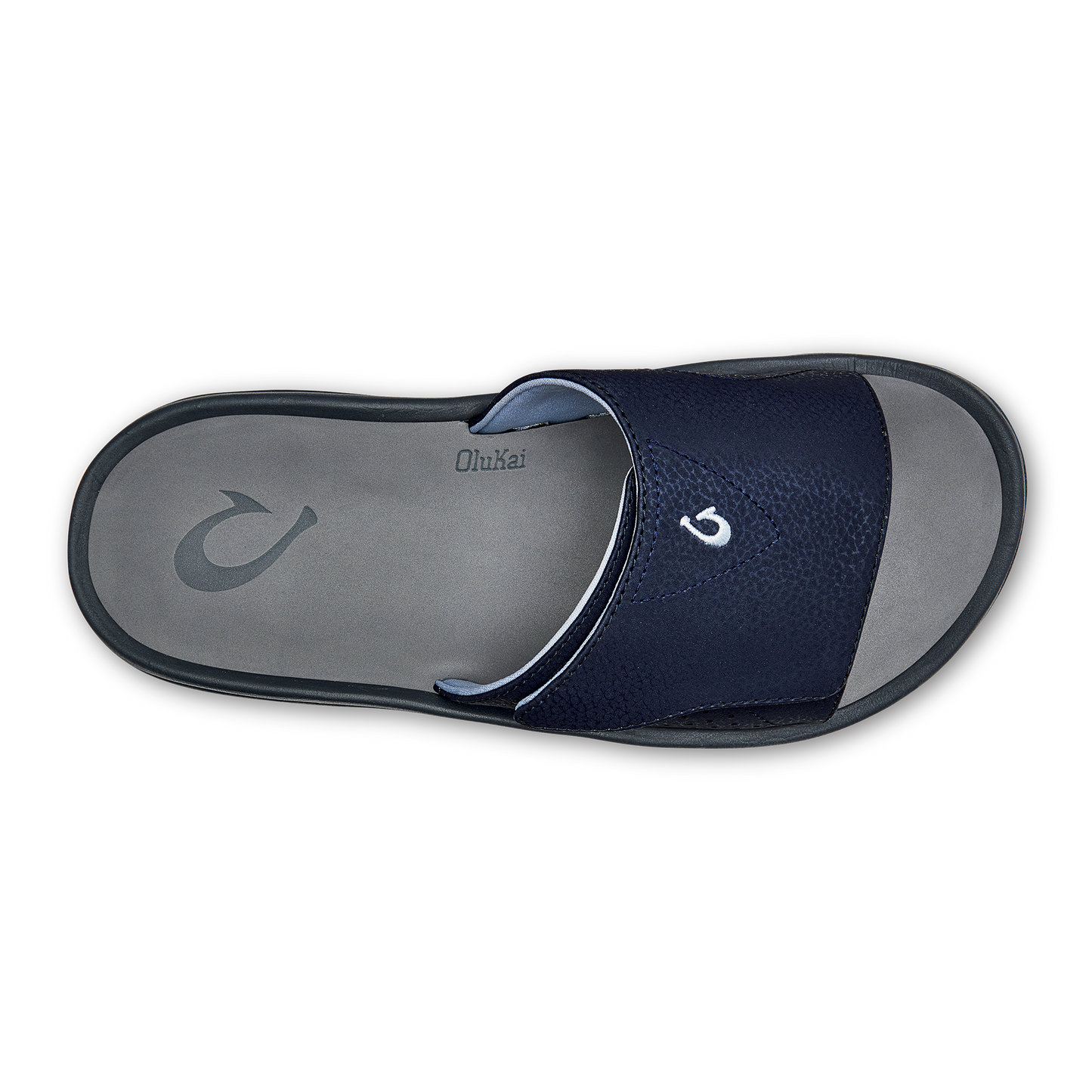 OluKai Nalu Slide - Trench Blue / Charcoal