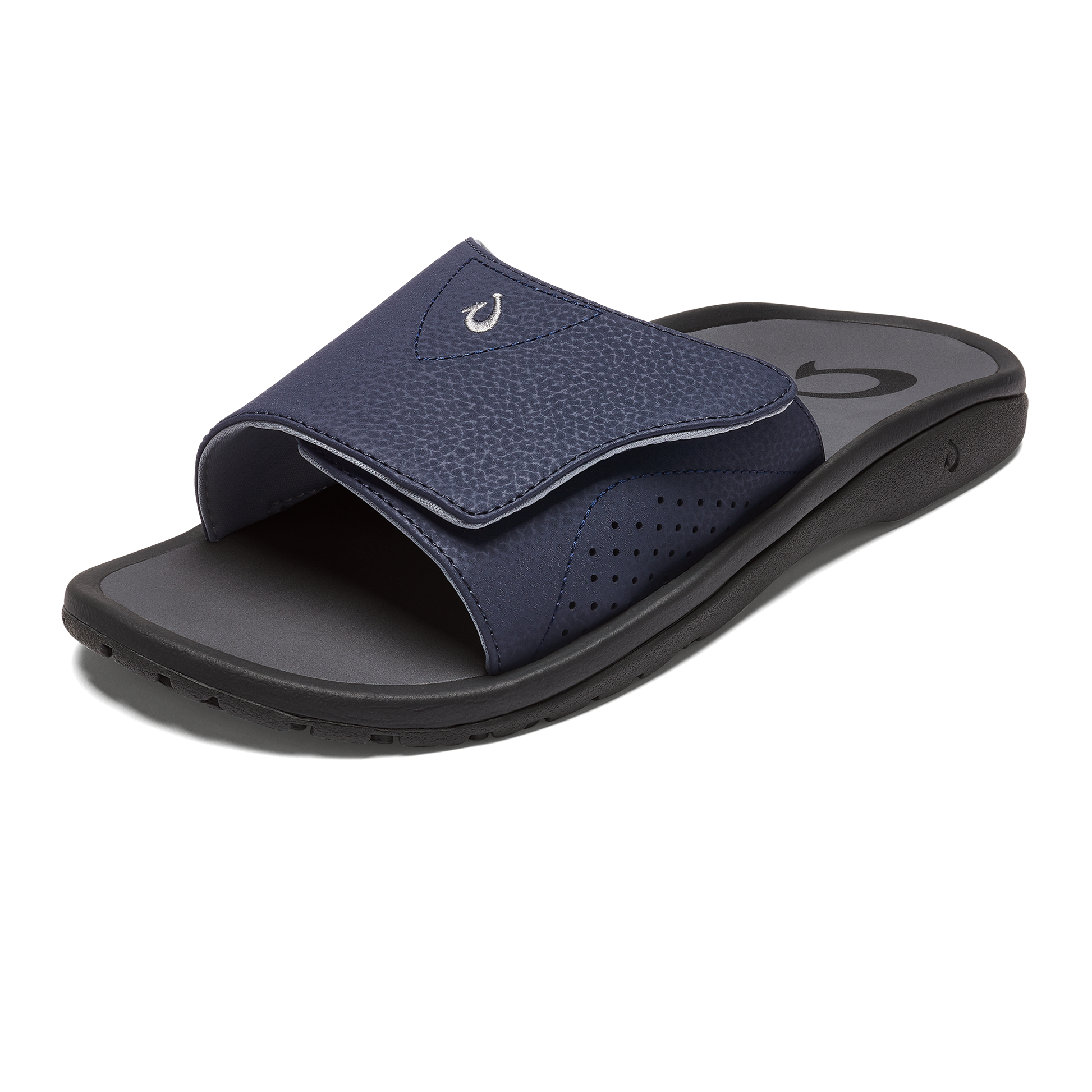 OluKai Nalu Slide - Trench Blue / Charcoal