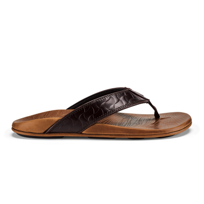 OluKai Hikianalia-Dark Java / Tan