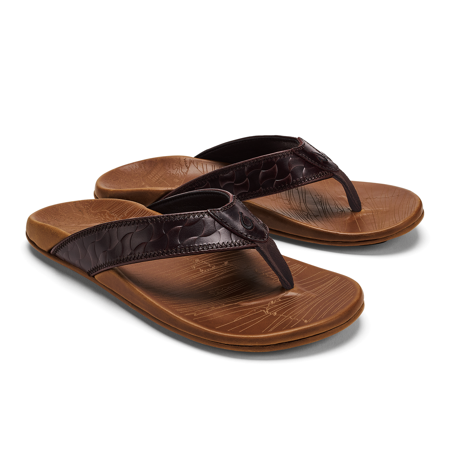 OluKai Hikianalia-Dark Java / Tan