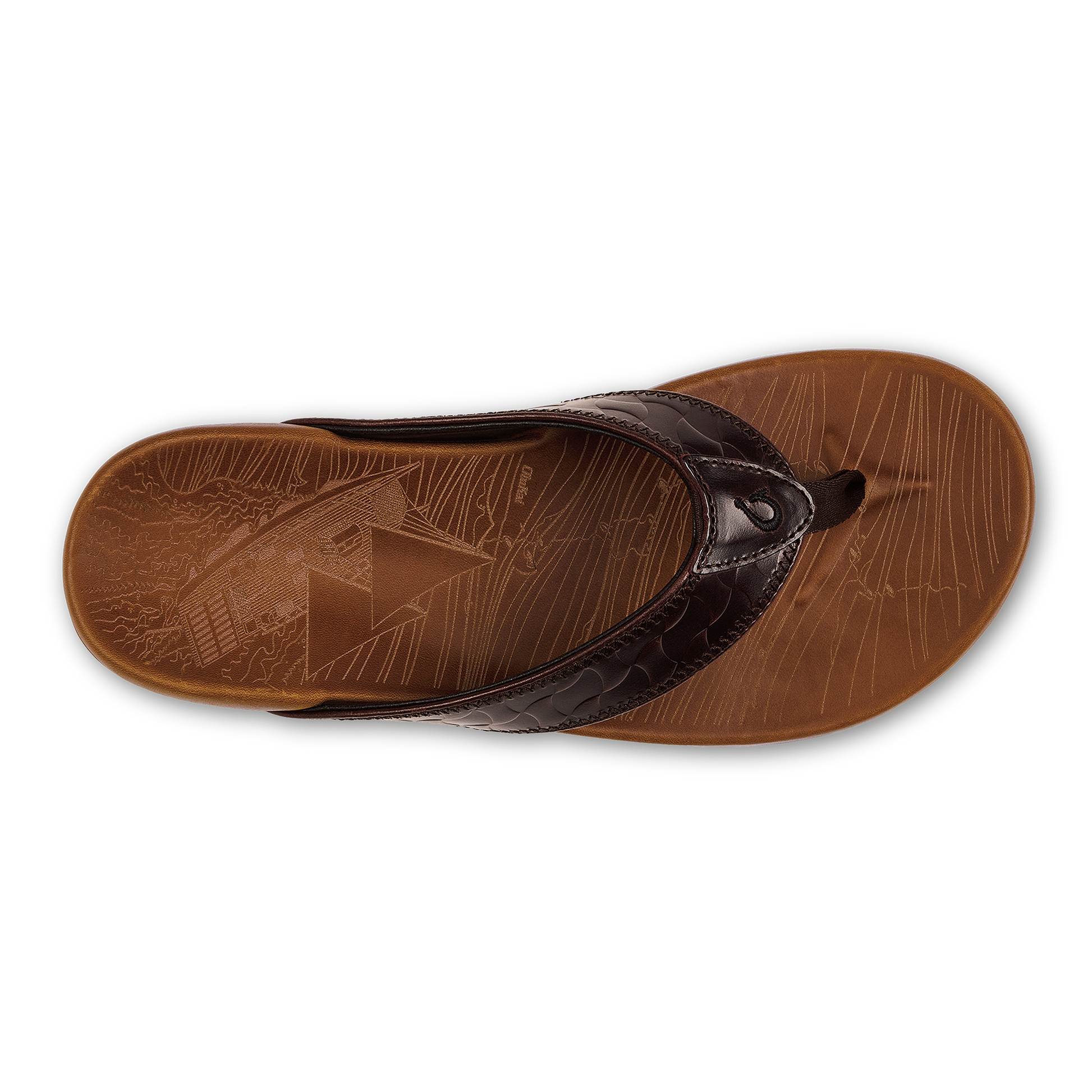 OluKai Hikianalia-Dark Java / Tan