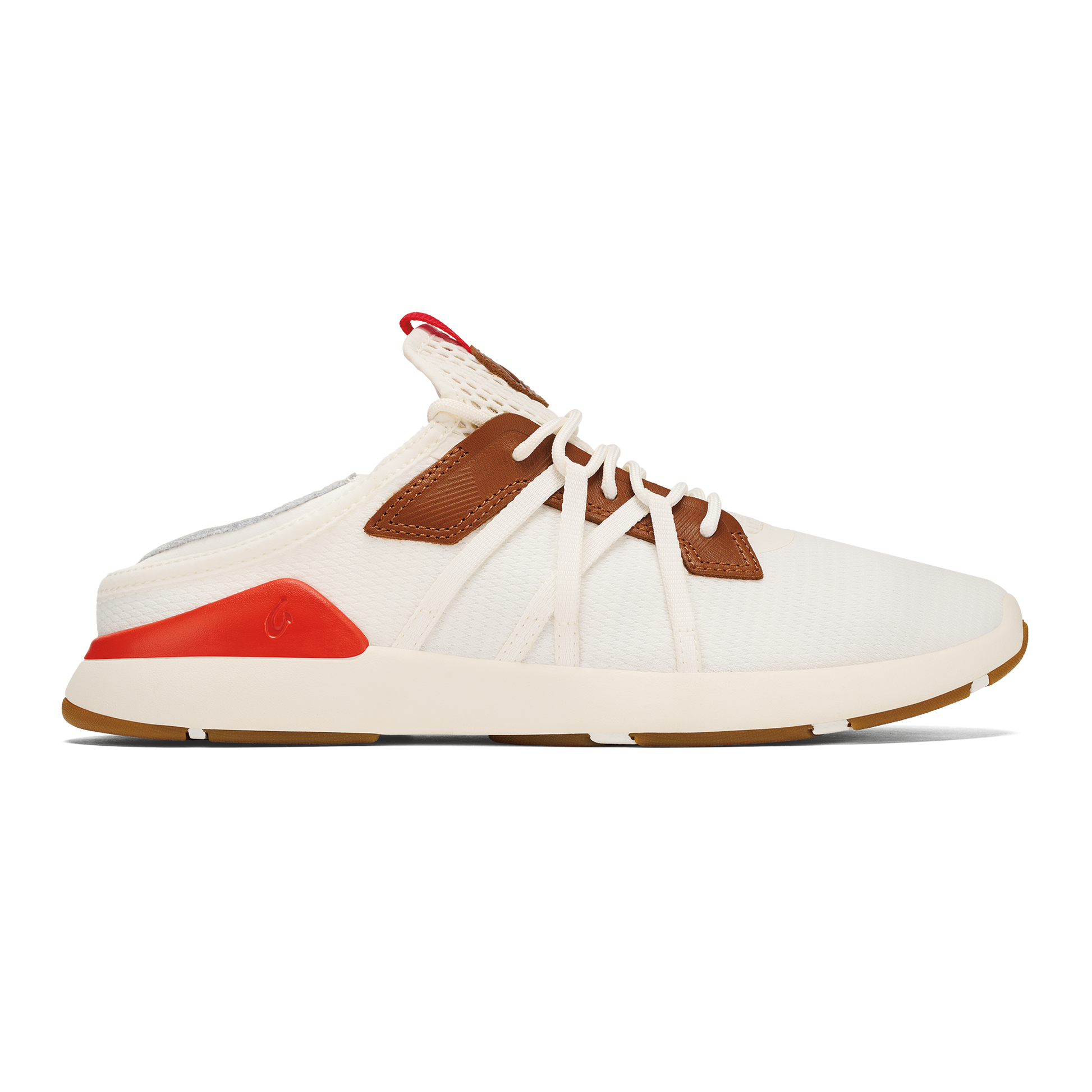 OluKai Mio Lī- Bright White / Red Lava
