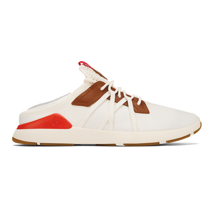 OluKai Mio Lī- Bright White / Red Lava
