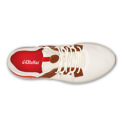 OluKai Mio Lī- Bright White / Red Lava