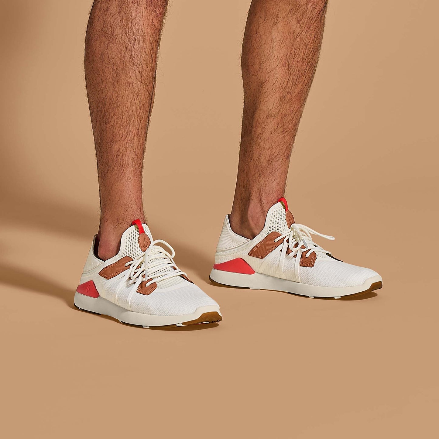 OluKai Mio Lī- Bright White / Red Lava