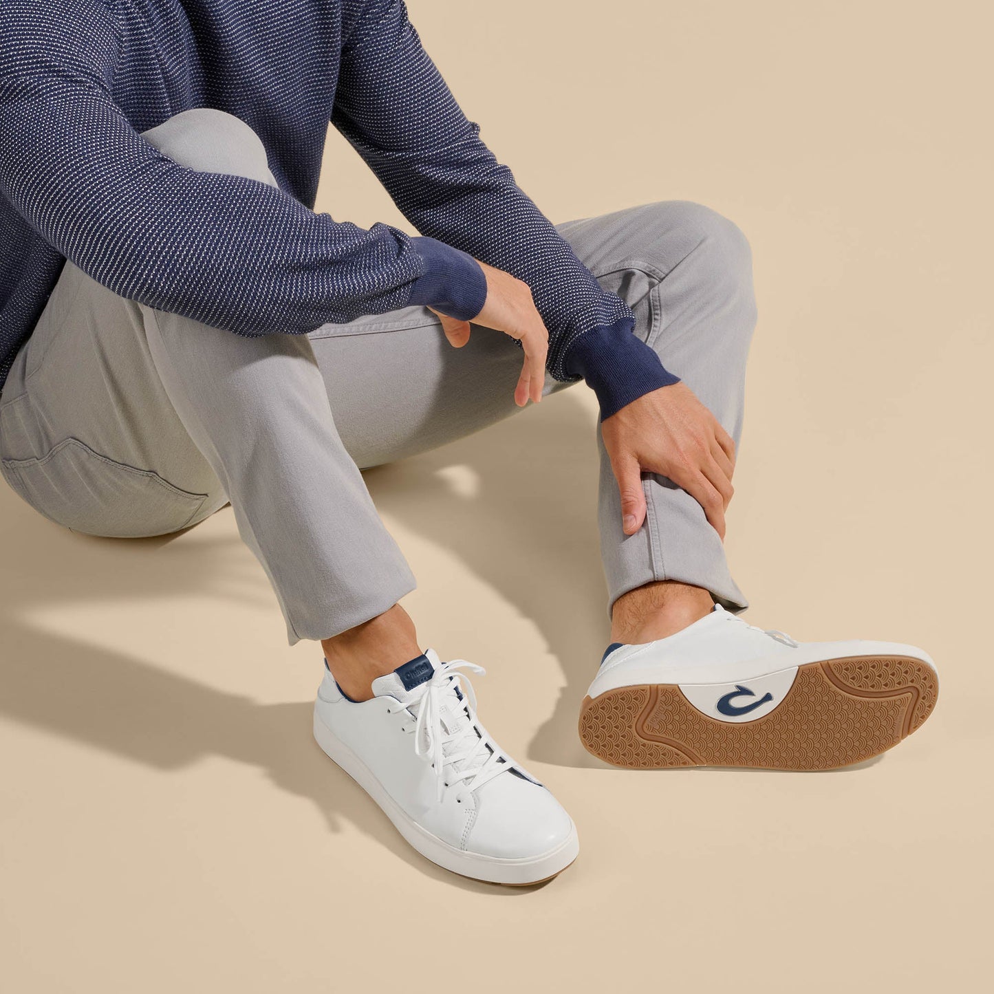 OluKai Lae‘ahi Lī ‘Ili - Bright White / Trench Blue