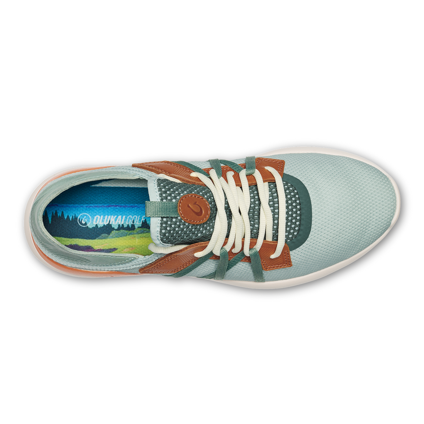 OluKai Manele - Pale Moss / Molten Orange