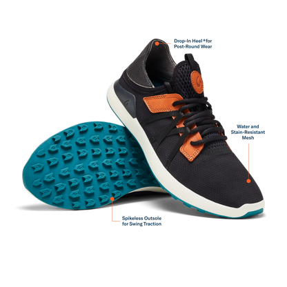OluKai Manele - Black / Dark Shadow