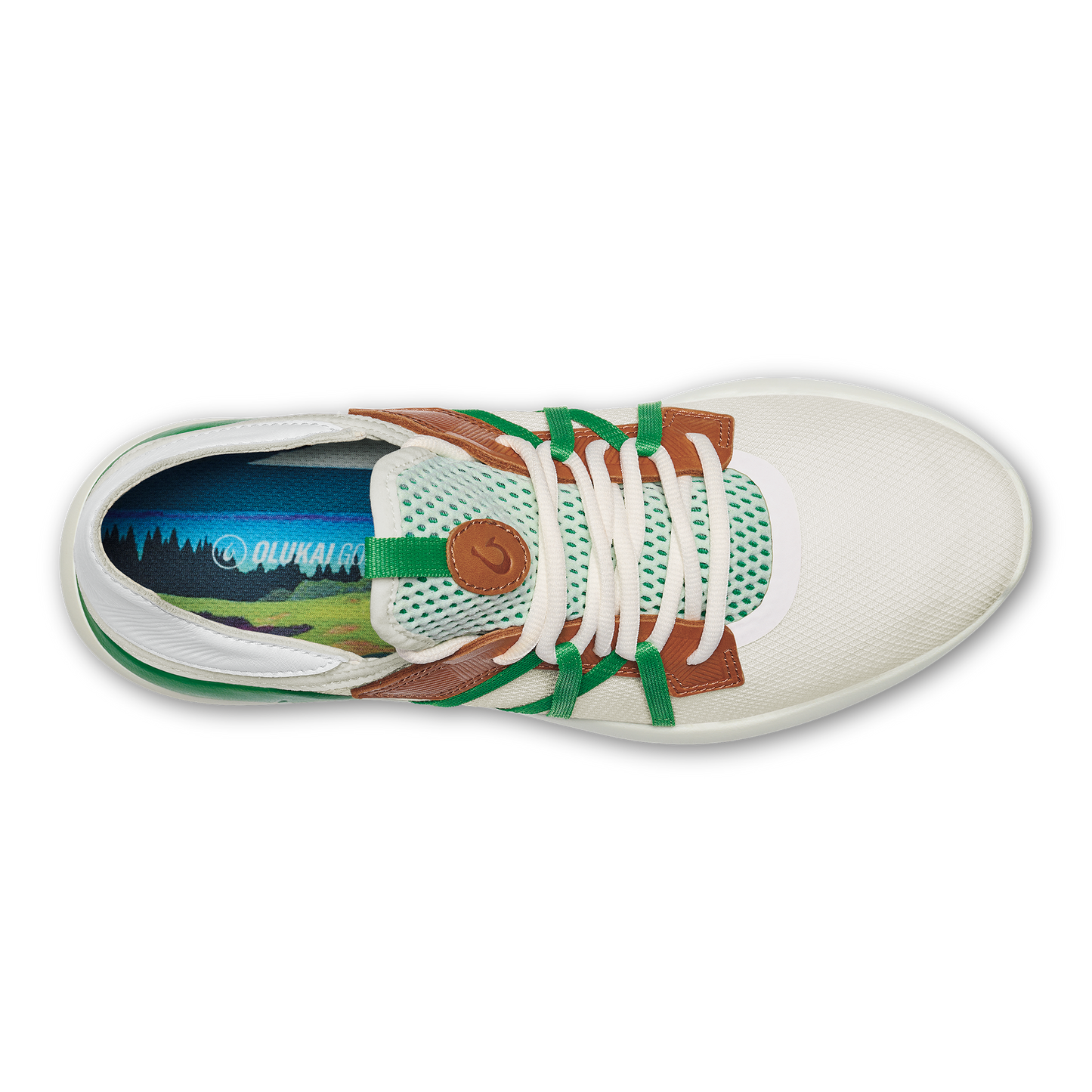 OluKai Manele - White / Bamboo