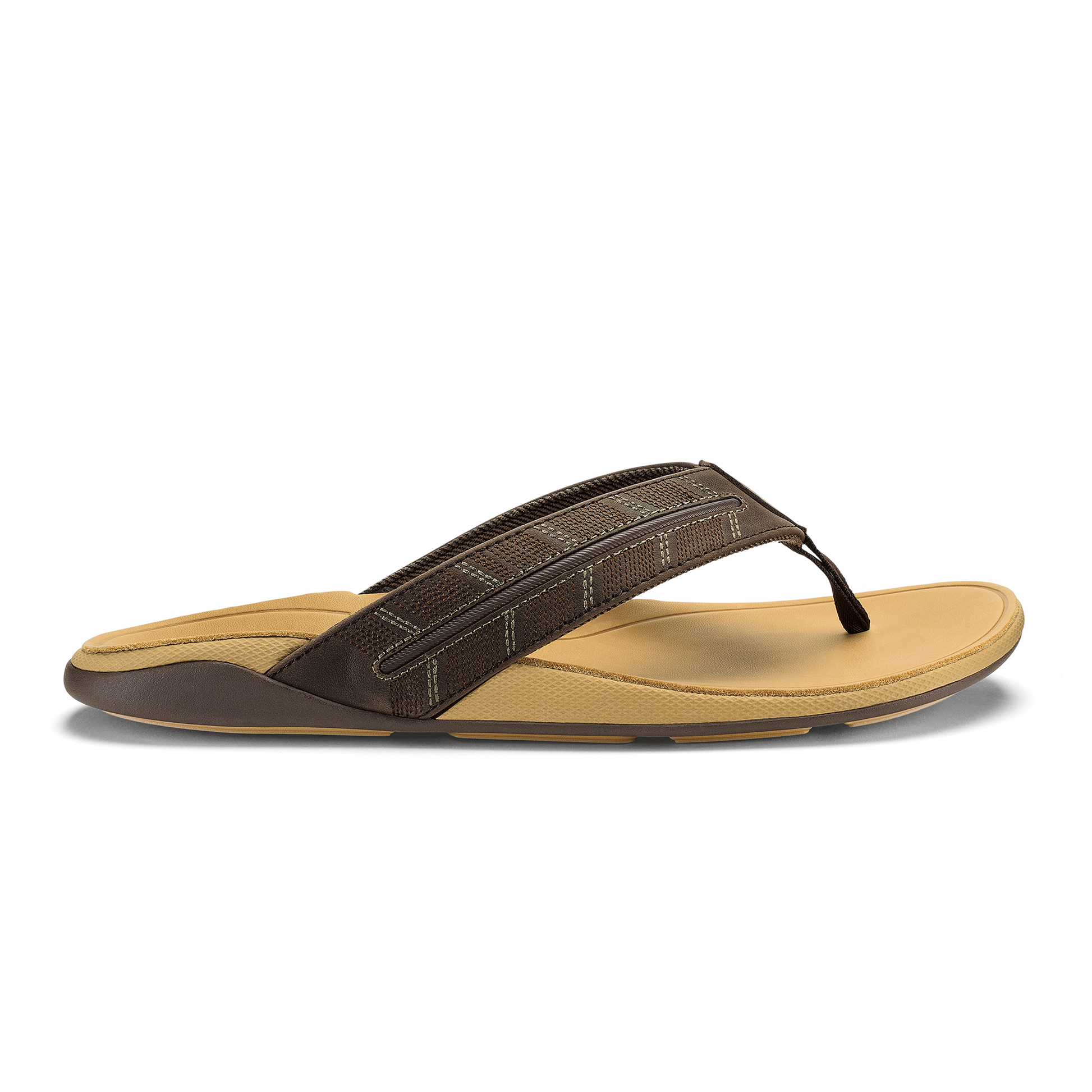 OluKai Tuahine Palm-Dk Java / Golden Sand