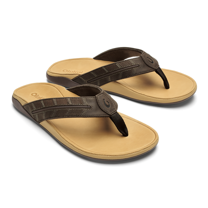 OluKai Tuahine Palm-Dk Java / Golden Sand