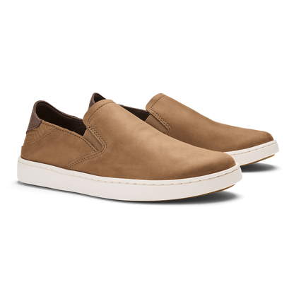 OluKai Pehuea Leather-Sahara / Toffee