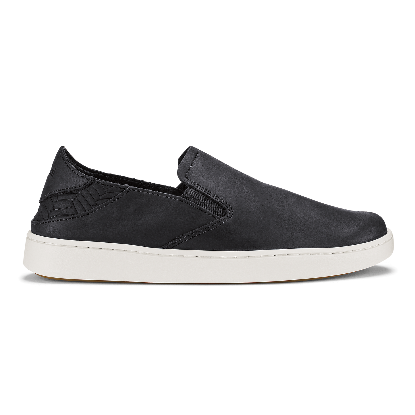 OluKai Pehuea Leather-Onyx / Onyx