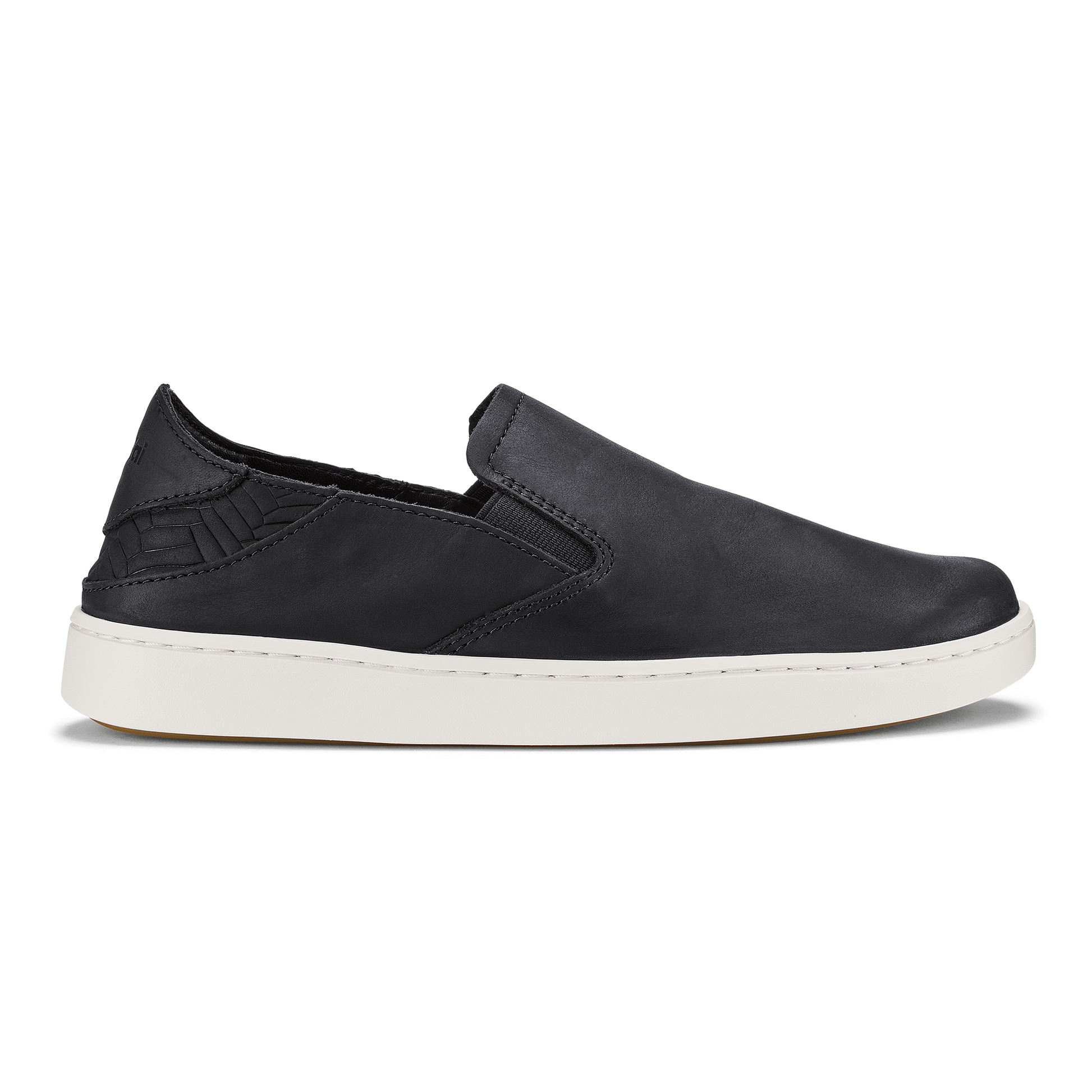 OluKai Pehuea Leather-Onyx / Onyx