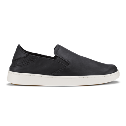 OluKai Pehuea Leather-Onyx / Onyx