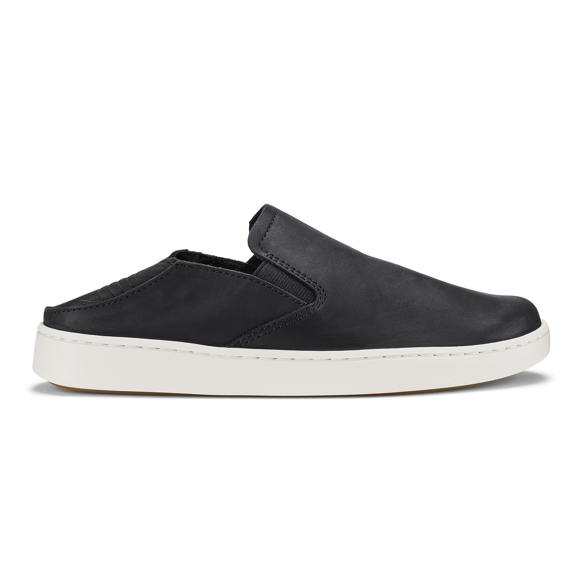 OluKai Pehuea Leather-Onyx / Onyx