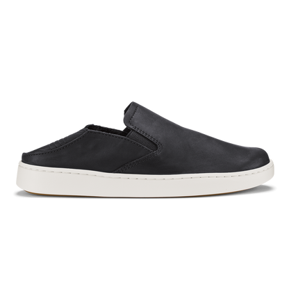 OluKai Pehuea Leather-Onyx / Onyx