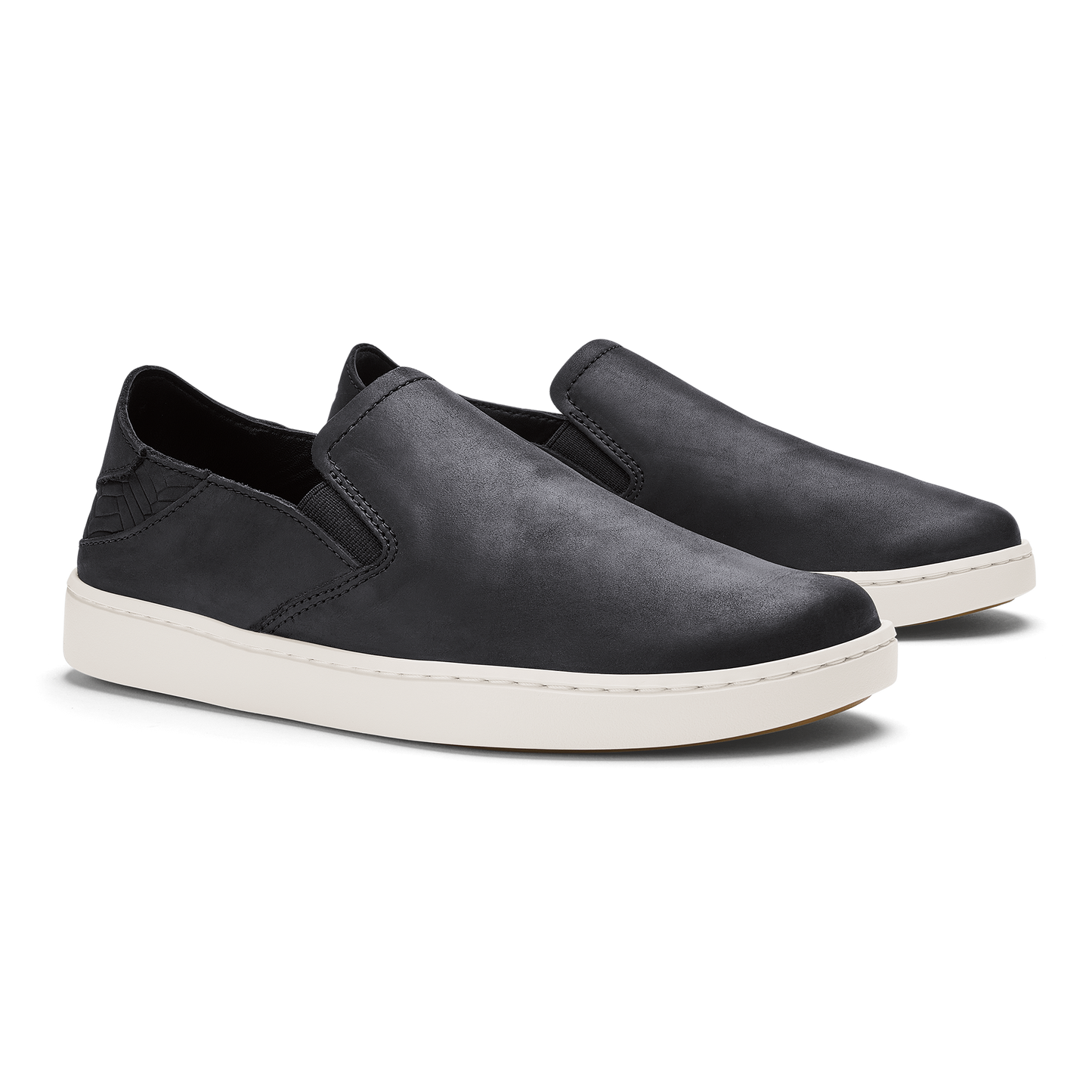 OluKai Pehuea Leather-Onyx / Onyx