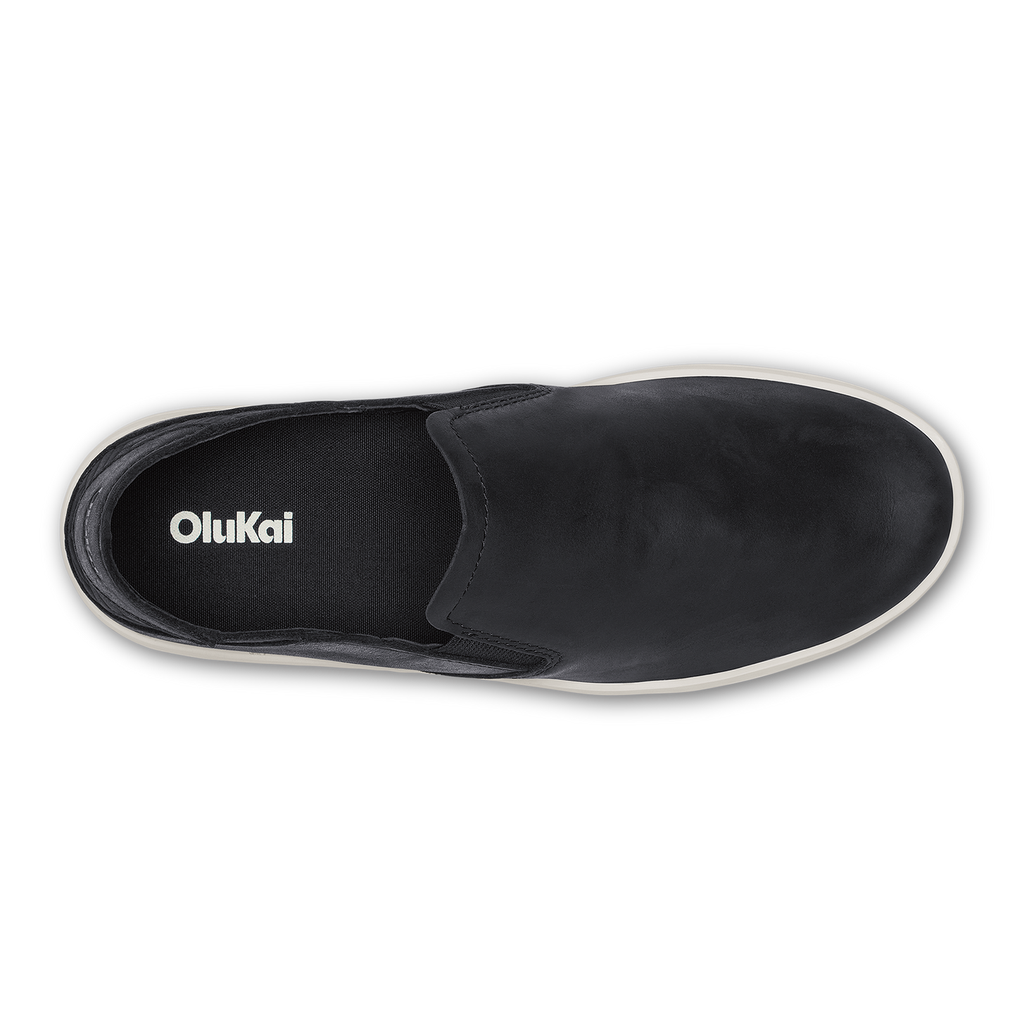OluKai Pehuea Leather-Onyx / Onyx