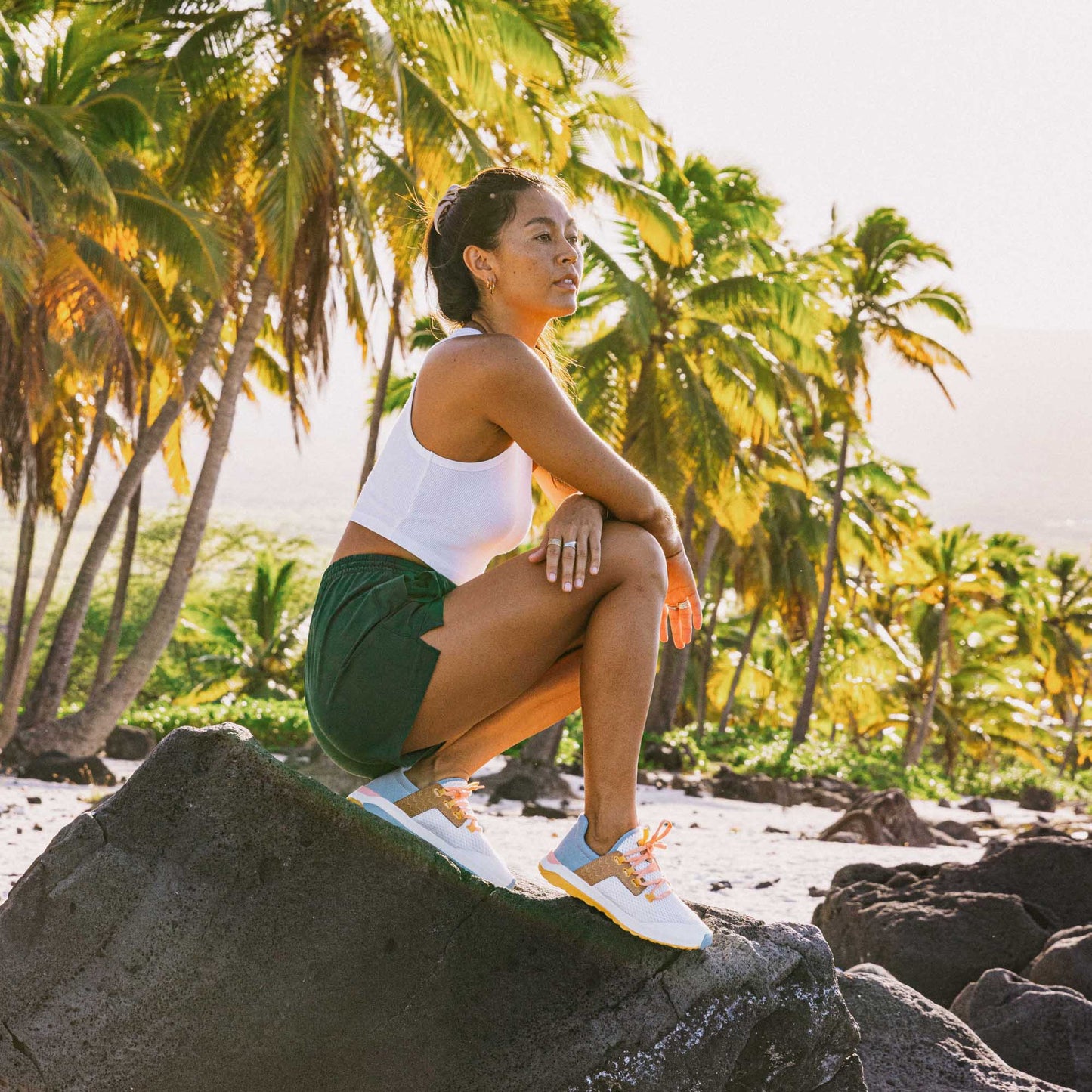 OluKai Wailuku - Bright White / Sea Ice