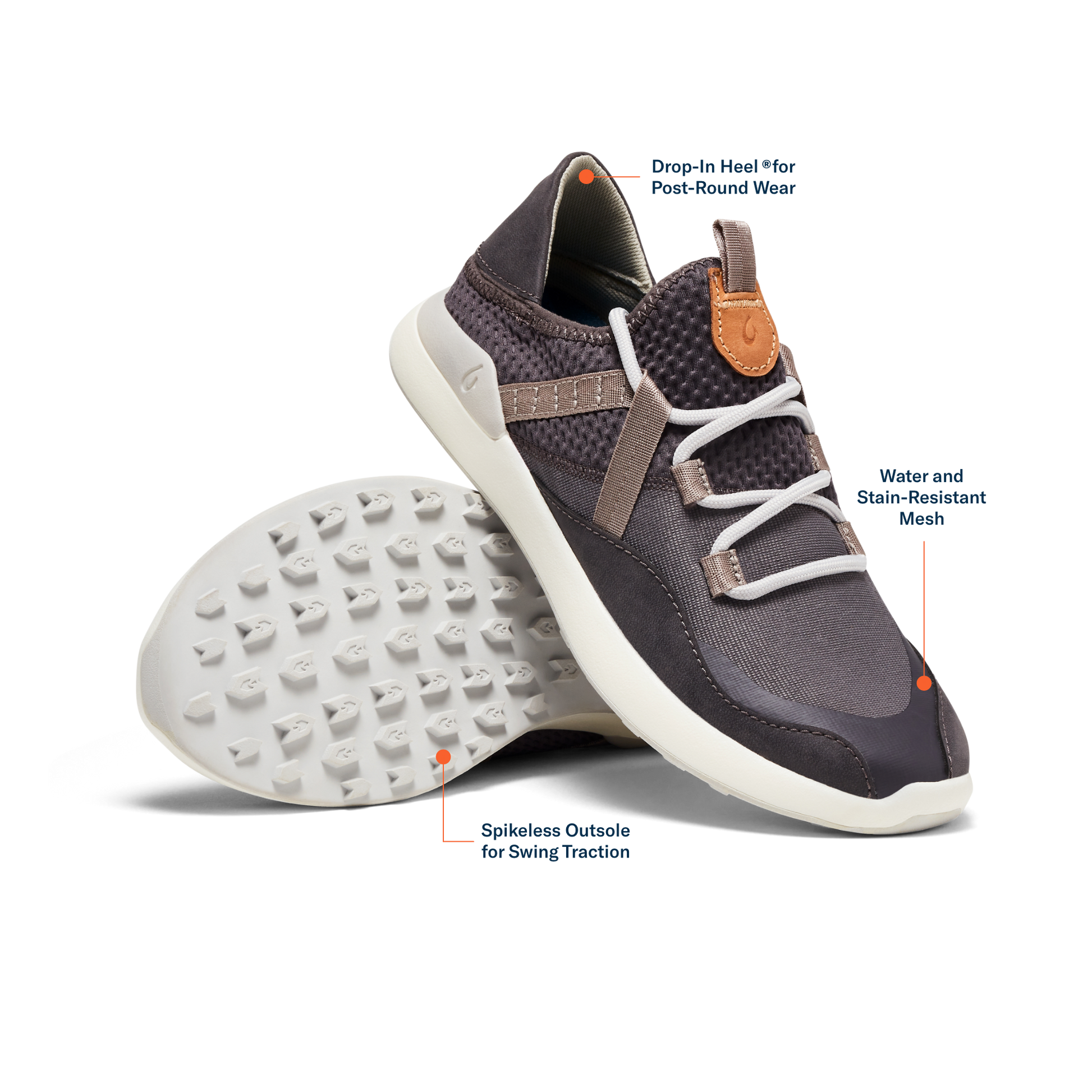 OluKai Kawela - Pavement / Mist Grey
