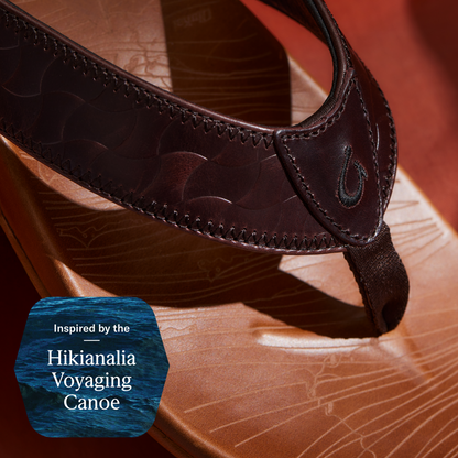 OluKai Hikianalia-Dark Java / Tan