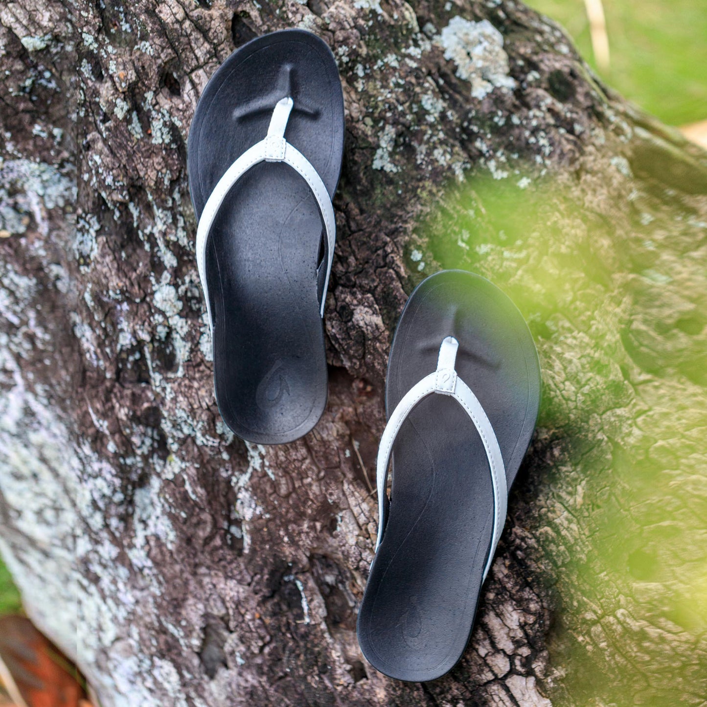 OluKai Ho‘ōpio - White / Onyx