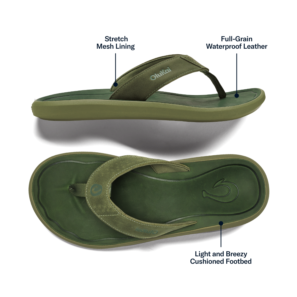 OluKai Pili - Desert Moss / Deep Green