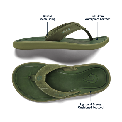 OluKai Pili - Desert Moss / Deep Green