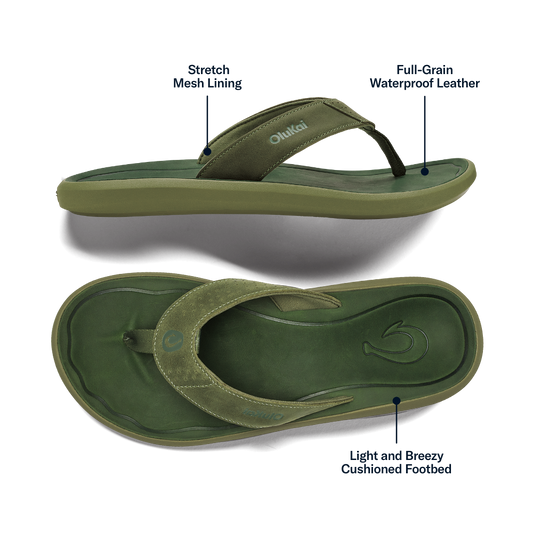 OluKai Pili - Desert Moss / Deep Green