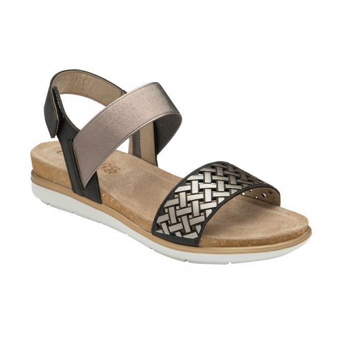  Black Almalfi Ankle Strap Sandals | Lotus