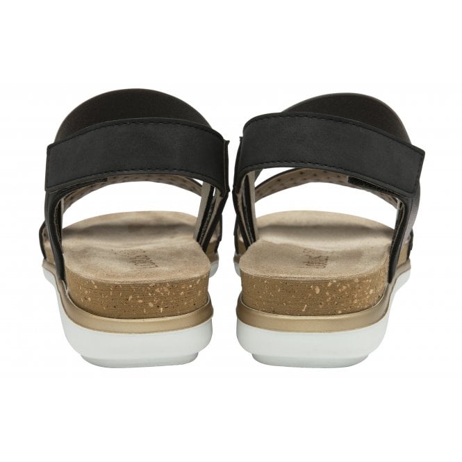  Black Almalfi Ankle Strap Sandals | Lotus