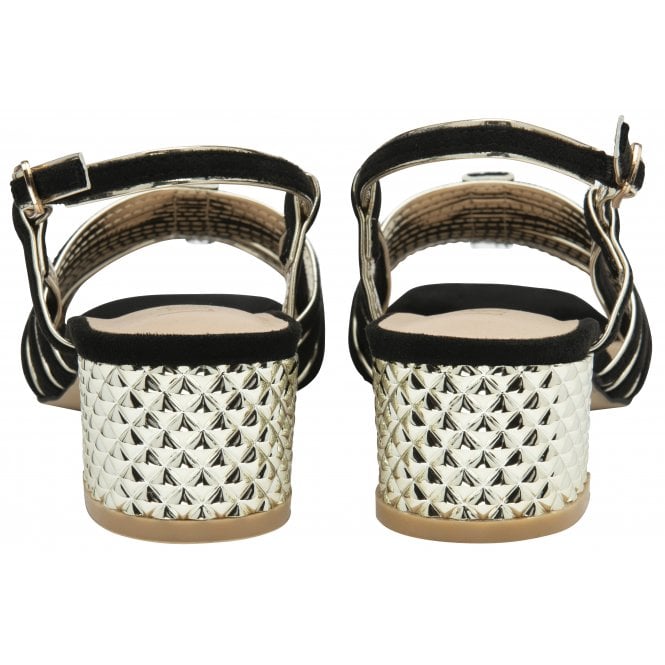  Black Cheryl Open-Toe Sandals | Lotus