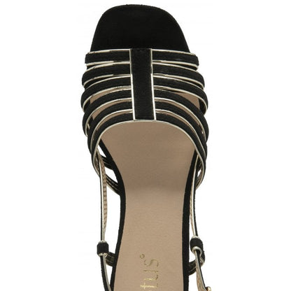  Black Cheryl Open-Toe Sandals | Lotus