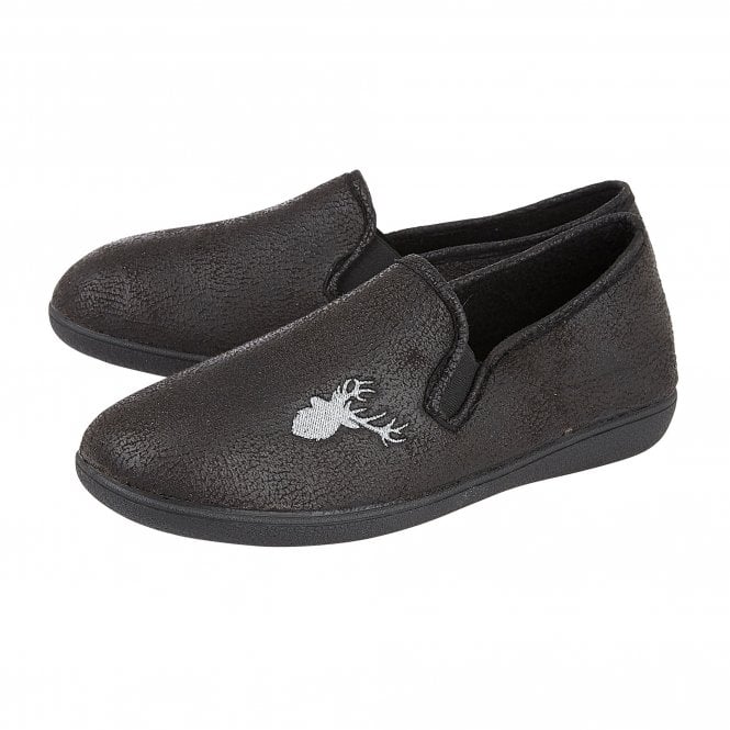  Black Claude Full Shoe Slippers | Lotus